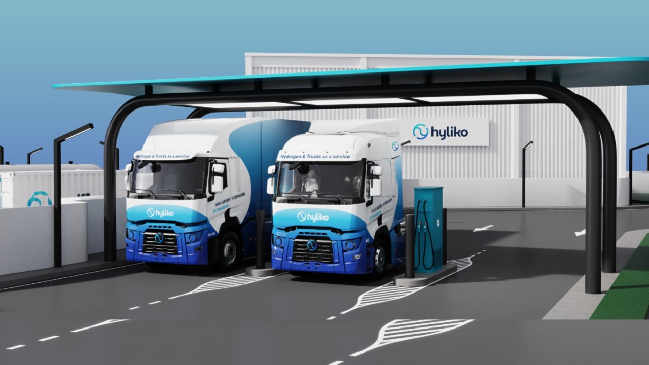 Wodorowe ciężarówki firmy Hyliko z modułami ogniw paliwowych Toyoty